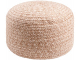 Tonanitla Natural Fiber Blush Knitted Pouf - Ornate Home