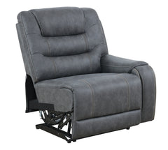 Tooele Graphite Fabric 6-Pc Dual Power Reclining Sectional with 2 Power Recliners - Ornate Home