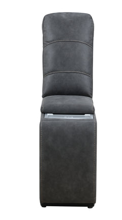 Tooele Graphite Fabric 6-Pc Dual Power Reclining Sectional with 2 Power Recliners - Ornate Home