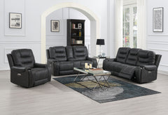 Tooele Graphite Fabric Dual Power Reclining Chair - Ornate Home