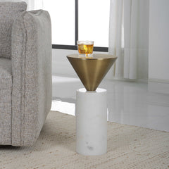 Top Hat Brass Drink Table - Ornate Home