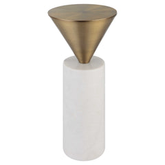 Top Hat Brass Drink Table - Ornate Home