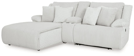 Top Tier Alloy 3-Piece Reclining Sectional Sofa with LAF Chaise - Ornate Home