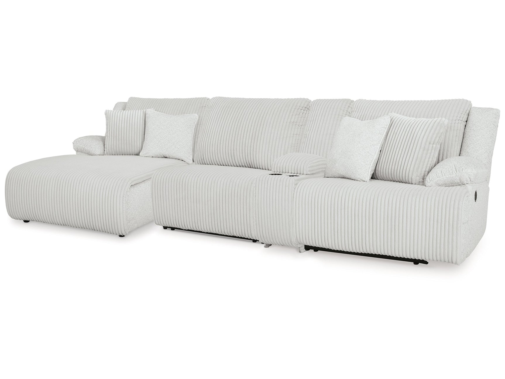 Top Tier Alloy 4-Piece Reclining Sectional with Chaise - Ornate Home