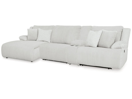 Top Tier Alloy 4-Piece Reclining Sectional with Chaise - Ornate Home