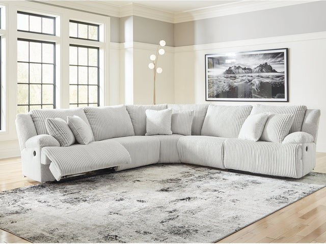 Top Tier Alloy 5-Piece Reclining Sectional (Online Special Price) - Ornate Home