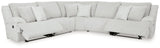 Top Tier Alloy 5-Piece Reclining Sectional - Ornate Home