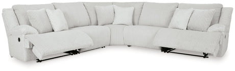 Top Tier Alloy 5-Piece Reclining Sectional - Ornate Home