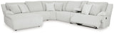 Top Tier Alloy 6-Piece Reclining Sectional with LAF Chaise (Online Special Price) - Ornate Home
