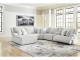 Top Tier Alloy 6-Piece Reclining Sectional with LAF Chaise - Ornate Home