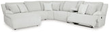 Top Tier Alloy 6-Piece Reclining Sectional with LAF Chaise - Ornate Home