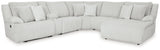 Top Tier Alloy 6-Piece Reclining Sectional with RAF Chaise (Online Special Price) - Ornate Home