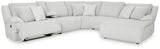 Top Tier Alloy 6-Piece Reclining Sectional with RAF Chaise (Online Special Price) - Ornate Home