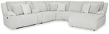 Top Tier Alloy 6-Piece Reclining Sectional with RAF Chaise - Ornate Home