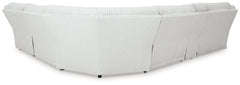 Top Tier Alloy 6-Piece Reclining Sectional with RAF Chaise - Ornate Home