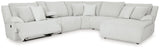 Top Tier Alloy 6-Piece Reclining Sectional with RAF Chaise - Ornate Home