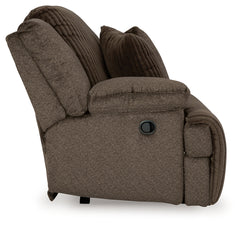 Top Tier Chocolate 3-Piece Reclining Sofa and 2-Piece Reclining Loveseat - Ornate Home