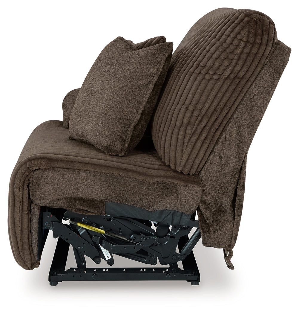 Top Tier Chocolate 3-Piece Reclining Sofa and 2-Piece Reclining Loveseat - Ornate Home