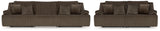 Top Tier Chocolate 3-Piece Reclining Sofa and 2-Piece Reclining Loveseat - Ornate Home