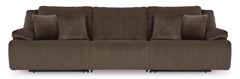 Top Tier Chocolate 3-Piece Reclining Sofa and 2-Piece Reclining Loveseat - Ornate Home