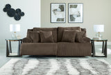 Top Tier Chocolate 3-Piece Reclining Sofa and 2-Piece Reclining Loveseat - Ornate Home