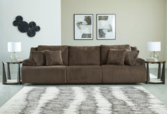 Top Tier Chocolate 3-Piece Reclining Sofa and 2-Piece Reclining Loveseat - Ornate Home