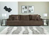 Top Tier Chocolate 3-Piece Sectional Sofa - Ornate Home