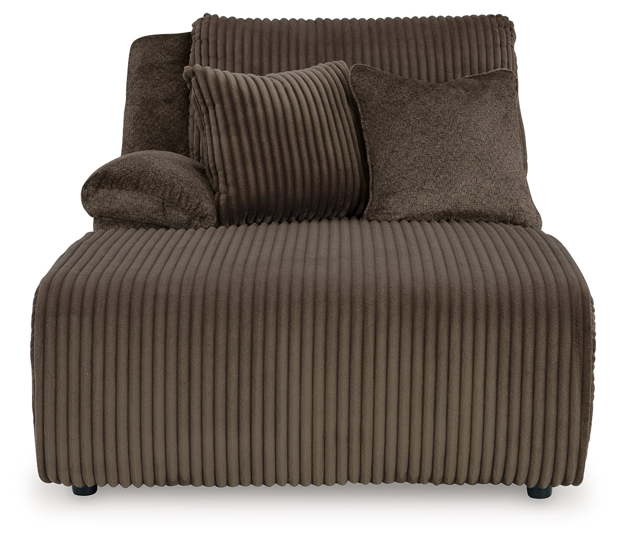 Top Tier Chocolate 3-Piece Sofa Chaise Sectional (Left Shape) - Ornate Home