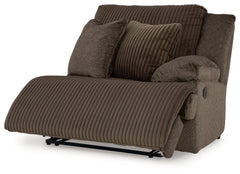 Top Tier Chocolate 3-Piece Sofa Chaise Sectional (Left Shape) - Ornate Home