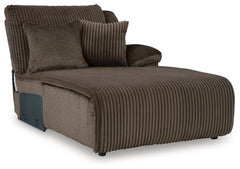 Top Tier Chocolate 3-Piece Sofa Chaise Sectional (Right Shape) - Ornate Home