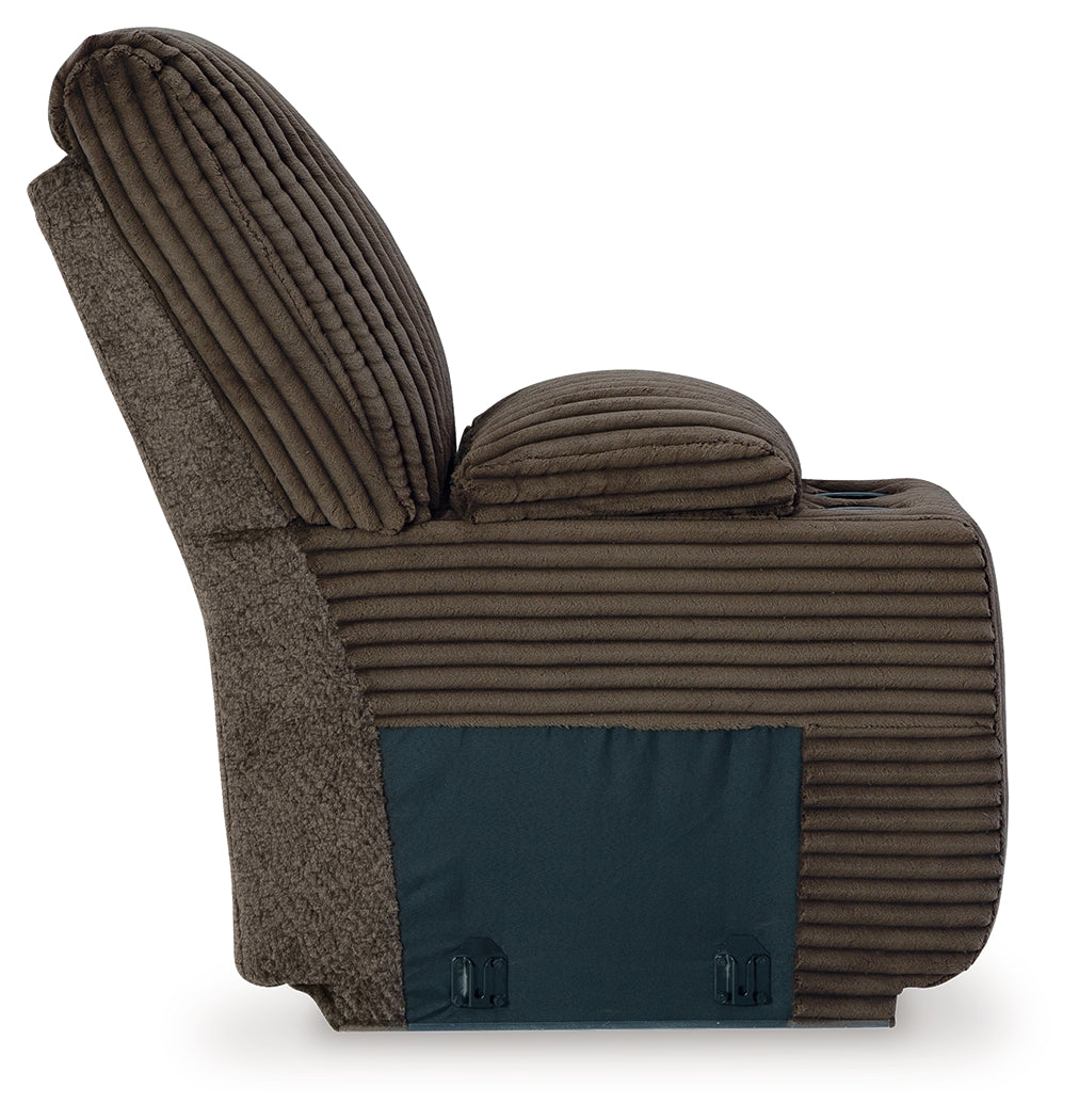 Top Tier Chocolate 4-Piece Reclining Sectional with Chaise (Online Special Price) - Ornate Home