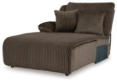Top Tier Chocolate 4-Piece Reclining Sectional with Chaise - Ornate Home