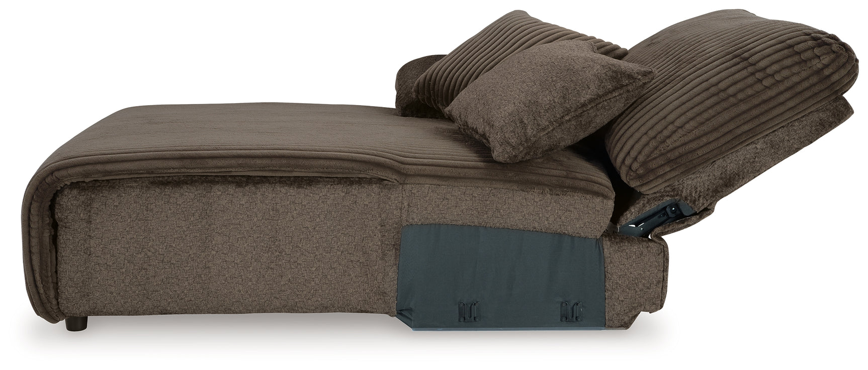 Top Tier Chocolate 4-Piece Reclining Sectional with Chaise - Ornate Home