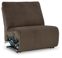 Top Tier Chocolate 4-Piece Reclining Sectional with Chaise - Ornate Home