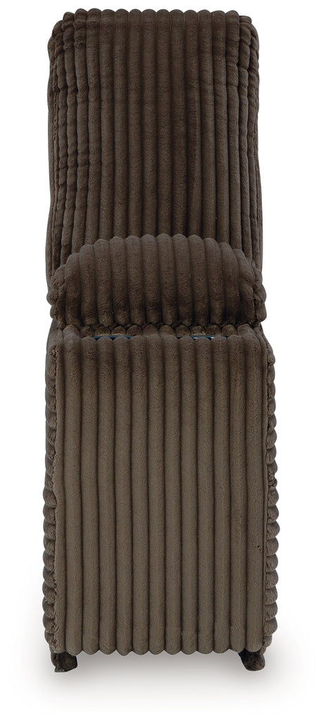 Top Tier Chocolate 4-Piece Reclining Sectional with Chaise - Ornate Home