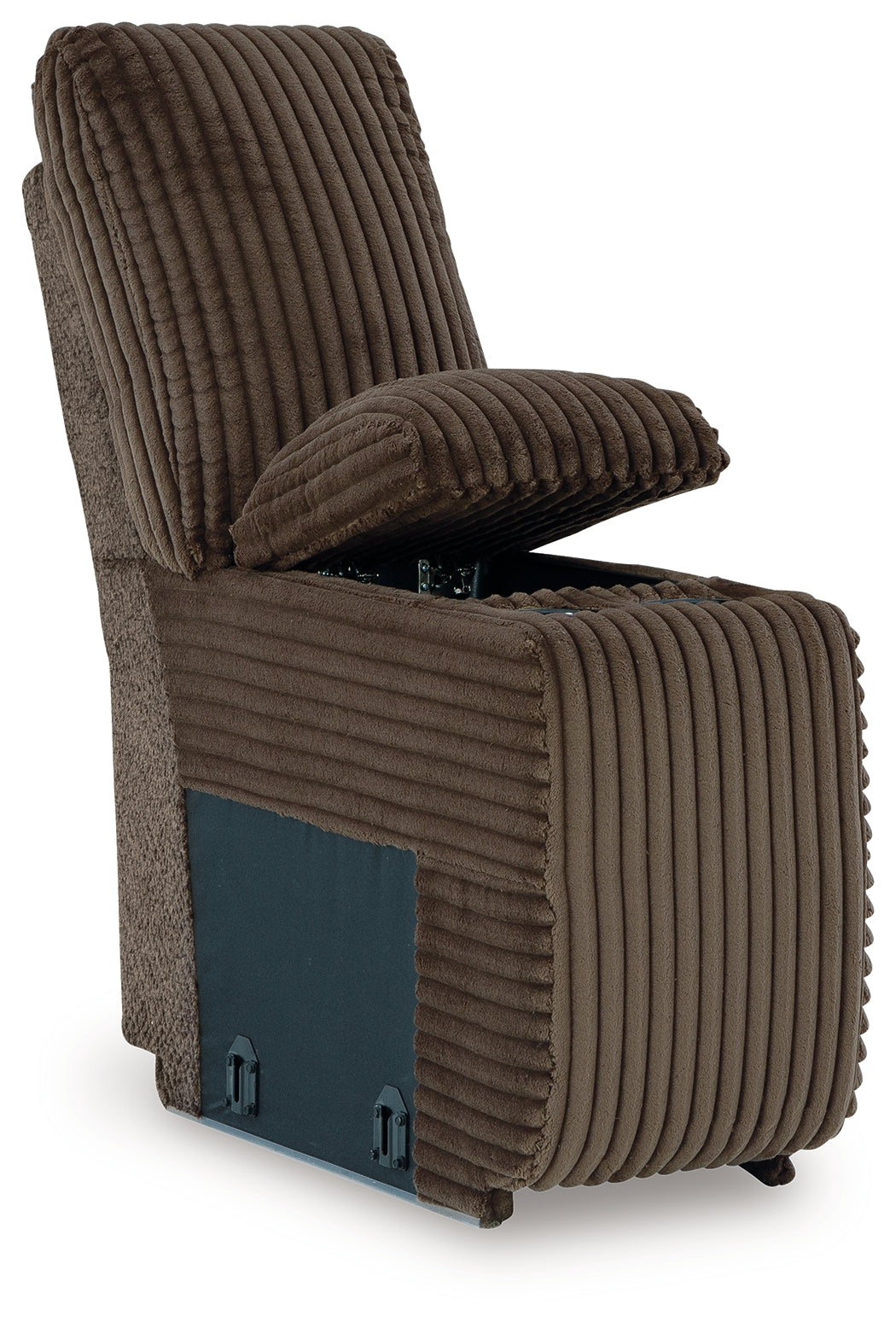 Top Tier Chocolate 4-Piece Reclining Sectional with Chaise - Ornate Home