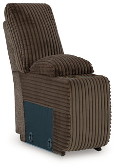 Top Tier Chocolate 4-Piece Reclining Sectional with Chaise - Ornate Home