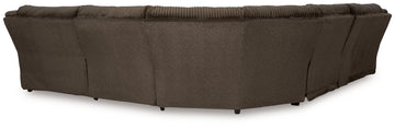 Top Tier Chocolate 6-Piece Reclining Sectional with RAF Chaise - Ornate Home