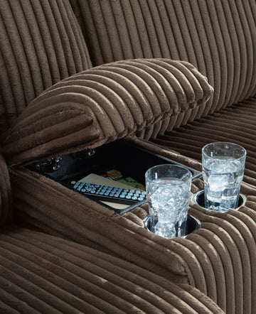 Top Tier Chocolate 6-Piece Reclining Sectional with RAF Chaise - Ornate Home