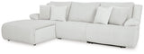 Top Tier Left Shape Alloy 3-Piece Sectional Sofa Chaise (Online Special Price) - Ornate Home