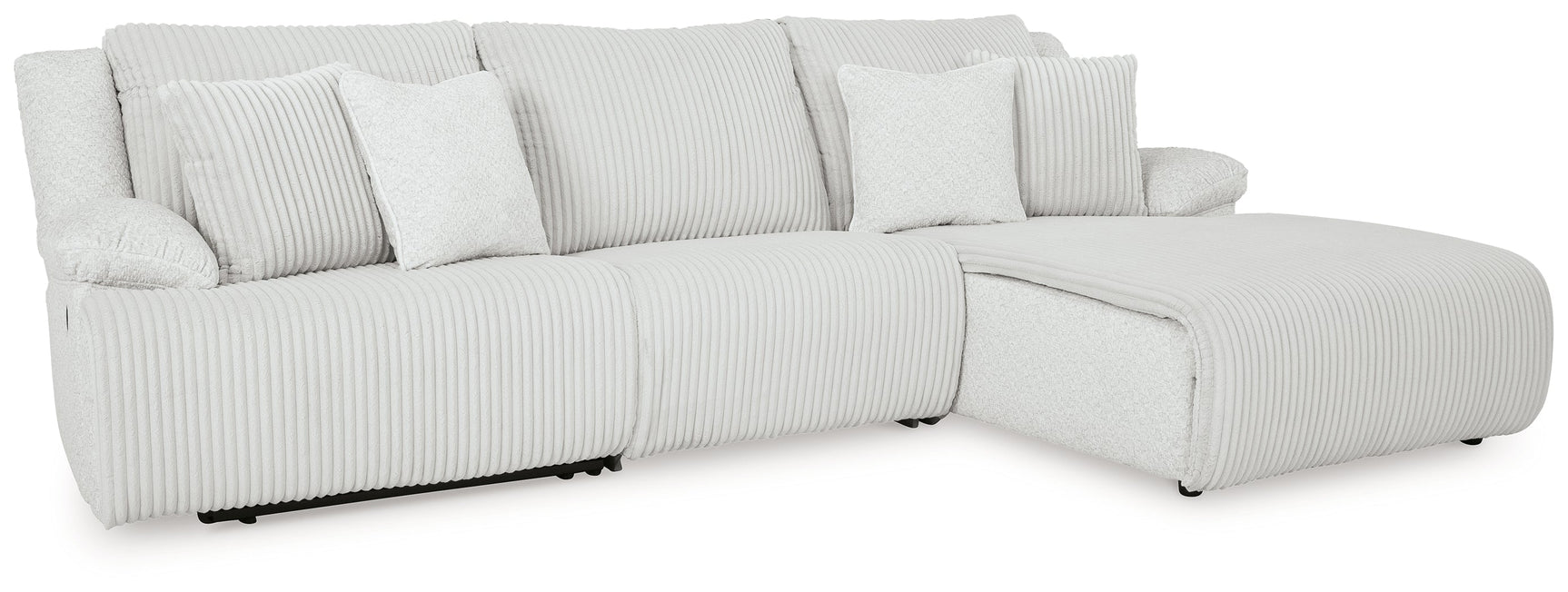 Top Tier Right Shape Alloy 3-Piece Sectional Sofa Chaise (Online Special Price) - Ornate Home