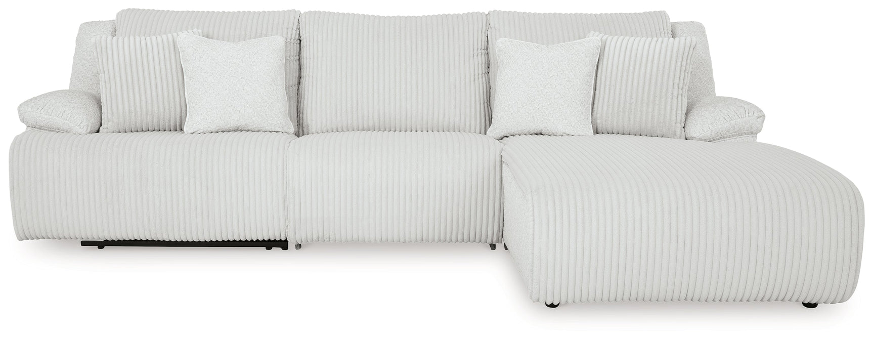 Top Tier Right Shape Alloy 3-Piece Sectional Sofa Chaise (Online Special Price) - Ornate Home