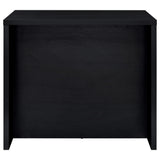 Topanga Black Engineered Wood Freestanding Home Bar - Ornate Home