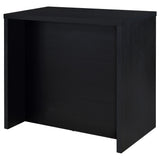 Topanga Black Engineered Wood Freestanding Home Bar - Ornate Home