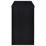 Topanga Black Engineered Wood Freestanding Home Bar - Ornate Home