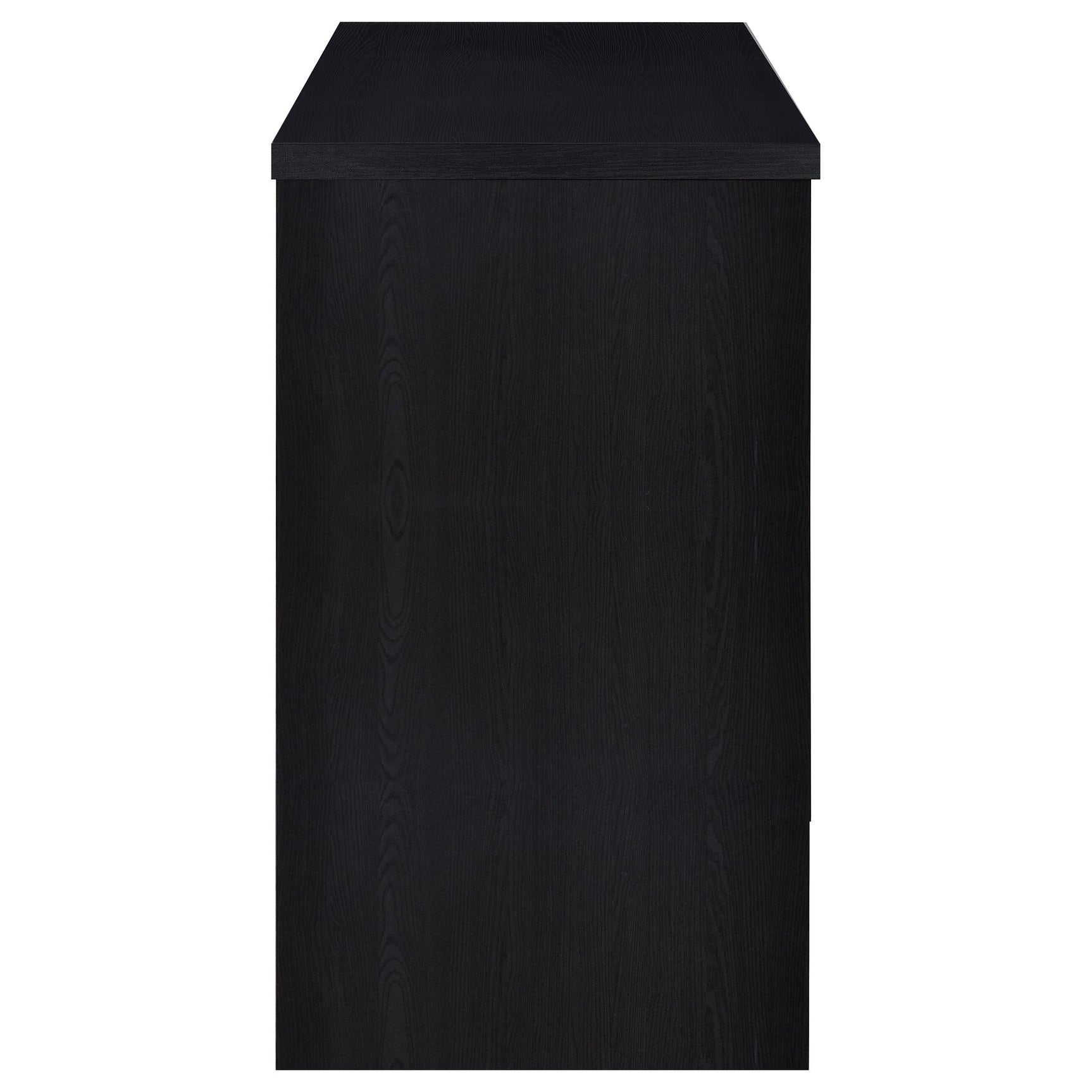 Topanga Black Engineered Wood Freestanding Home Bar - Ornate Home