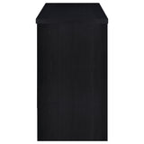 Topanga Black Engineered Wood Freestanding Home Bar - Ornate Home
