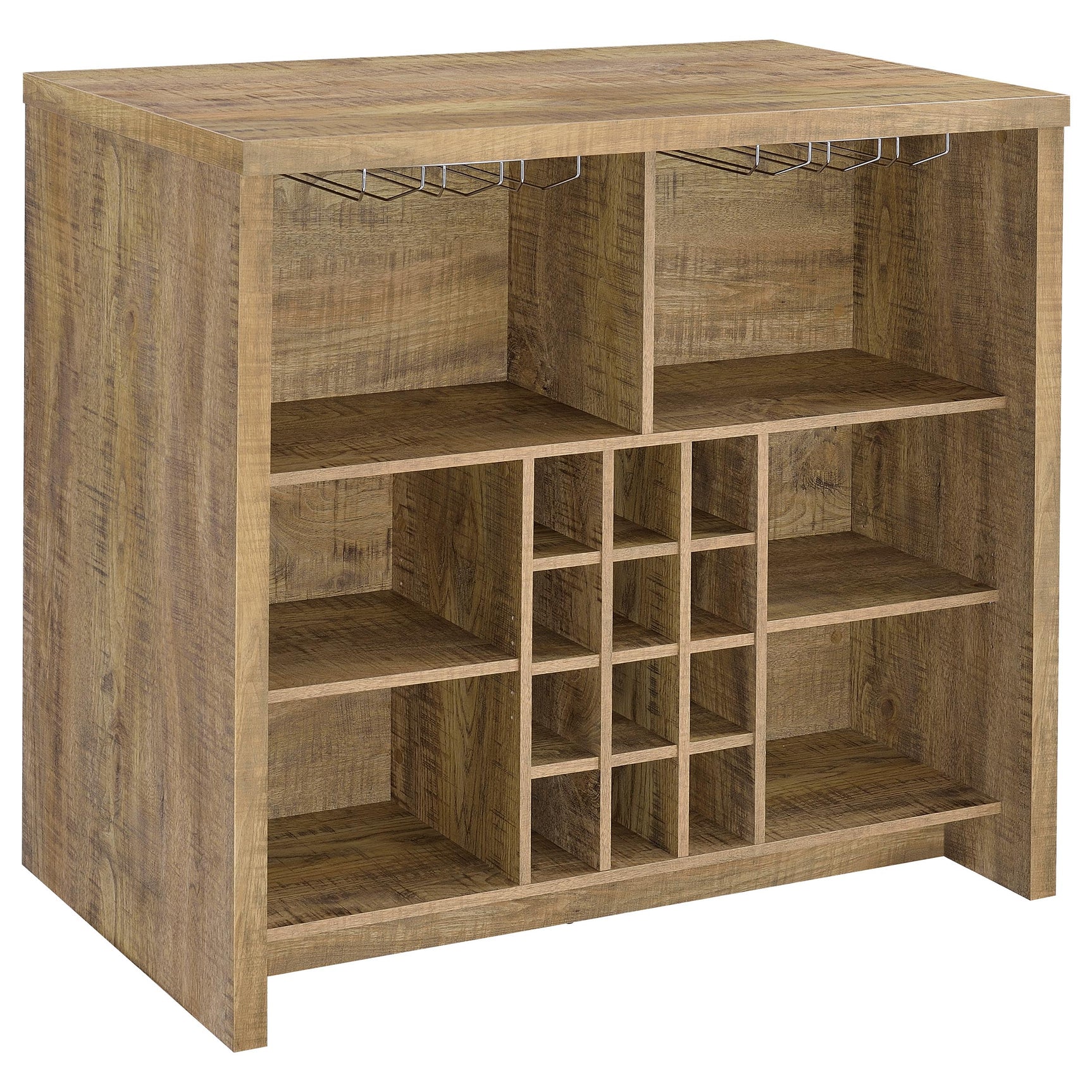 Topanga Mango Engineered Wood Freestanding Home Bar - Ornate Home