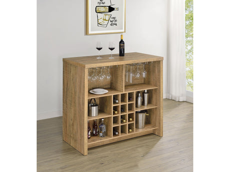 Topanga Mango Engineered Wood Freestanding Home Bar - Ornate Home