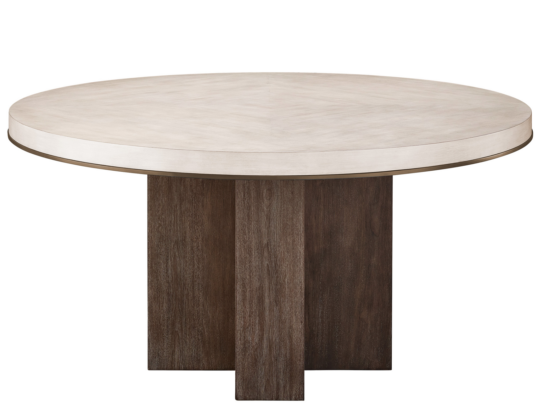 Topanga Silver Fox/Otter Round Dining Table - Ornate Home